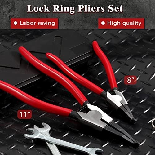 Heavy Duty Lock Ring Pliers Set for Automotive Repairs