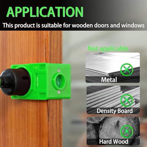 RKK Hole Saw Kit for Door Lock Installation Green