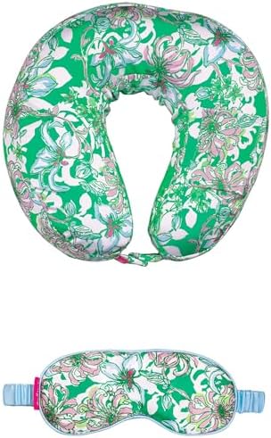 Lilly Pulitzer Blossom Travel Pillow and Eye Mask Set