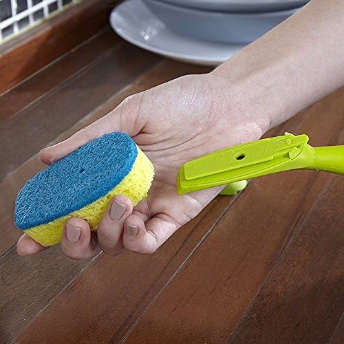 Full Circle Suds Up Soap Dispensing Dish Brush with Bamboo Handle