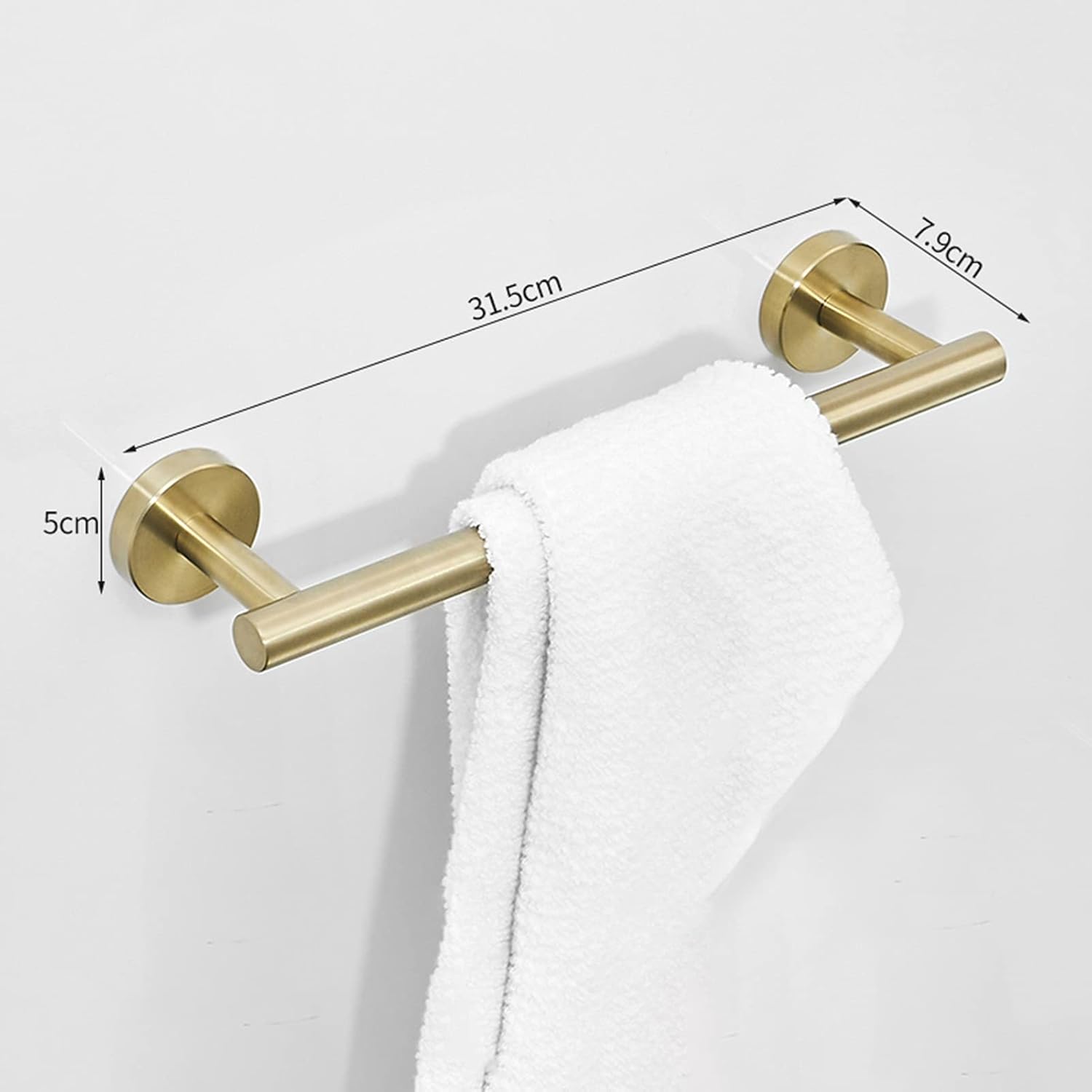 TiStm Towel Rack Brushed Gold 315Cm
