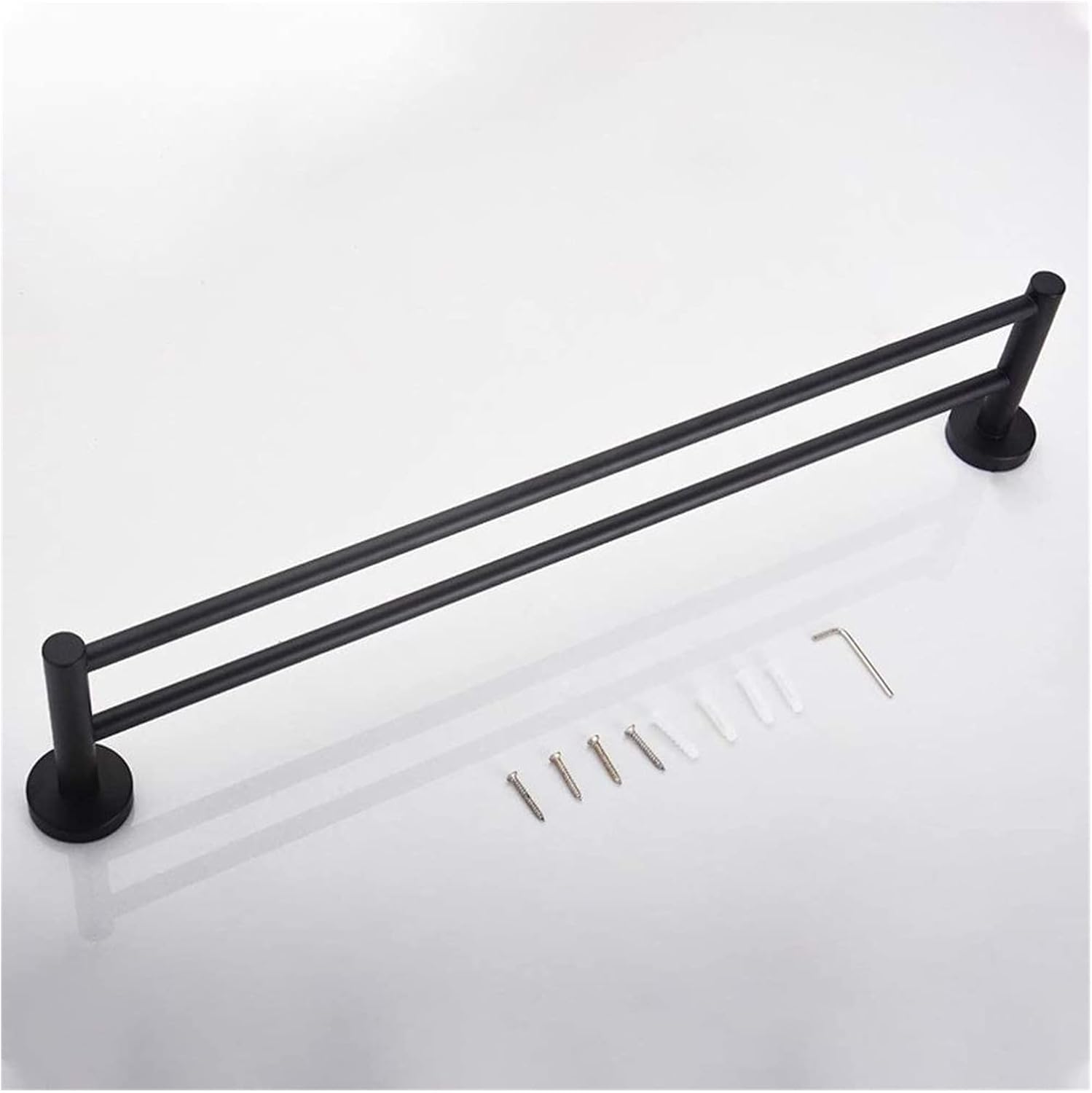 ALDEPO Wall-Mounted Towel Bar with Double Pole