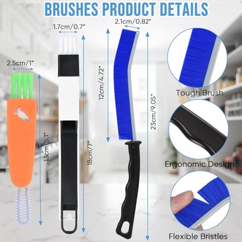 Tedmax 6 Pcs Crevice Cleaning Brush Set