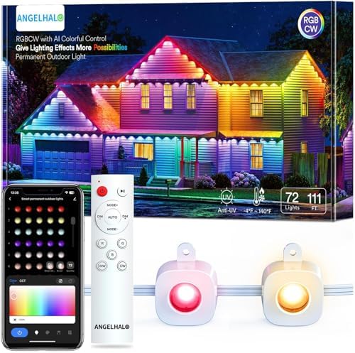 ANGELHALO 100ft Smart String Lights with 72 LEDs 1