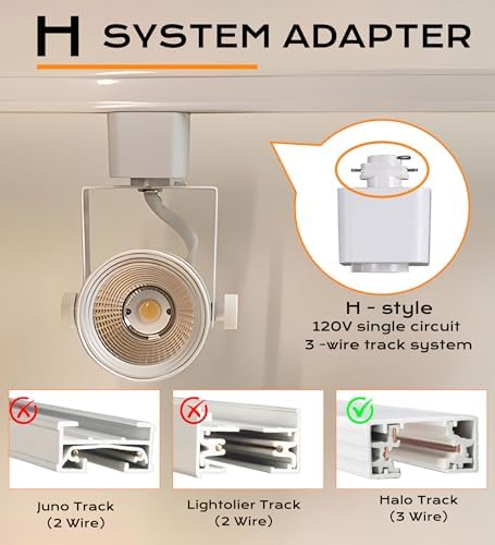 CLOUDY BAY 8W Warm White Dimmable Track Light Head - Pack of 6