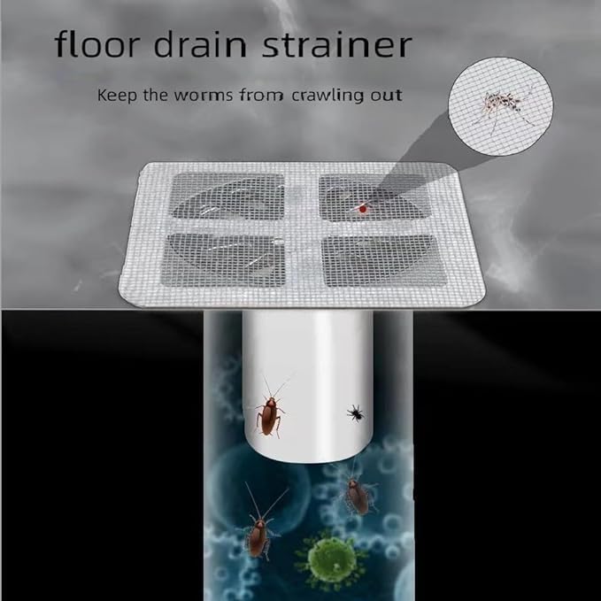 Duomilee 20 Pack Disposable Hair Catcher Stickers for Drains