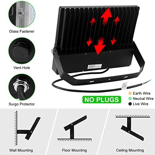 Juyace 36000Lm Super Bright LED Stadium Flood Light