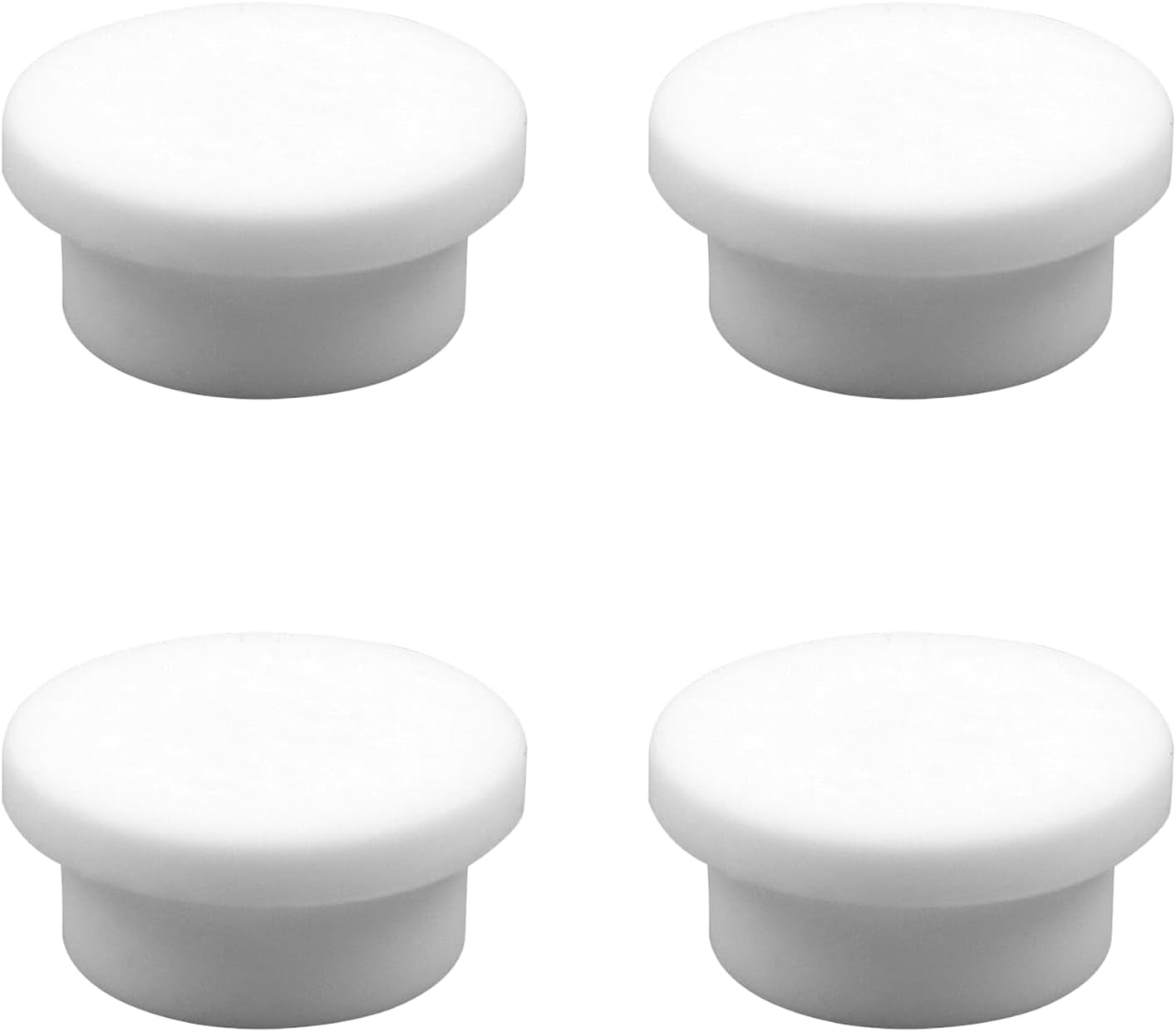 4 Pack Sink Overflow Hole Cover White