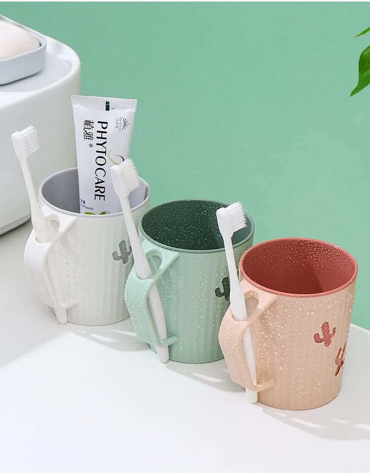 2pcs Childrens Bathroom Mouthwash Cup with Cartoon Design