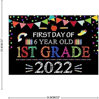 First Day School Wall Decal Peel and Stick 22in