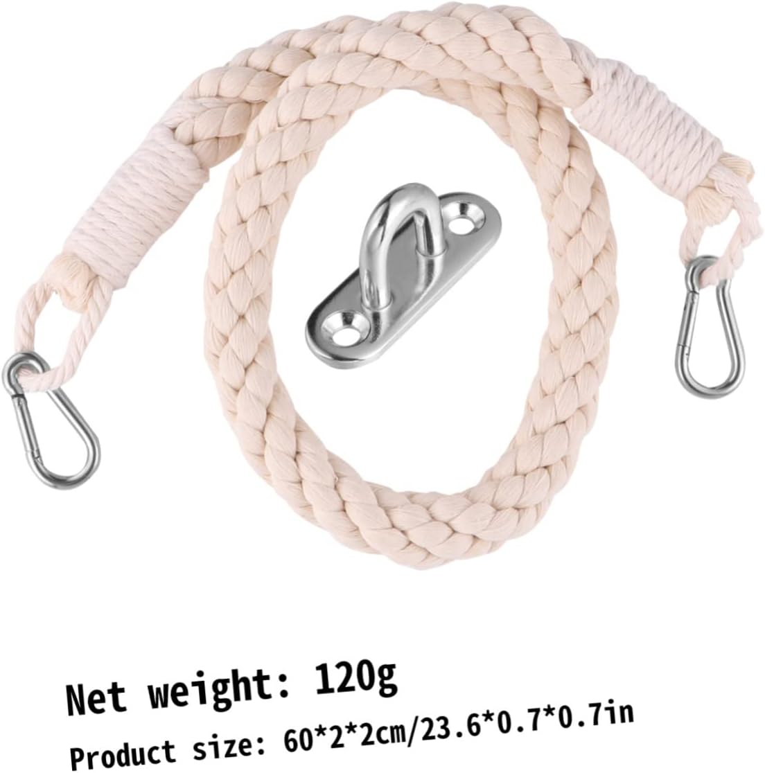 KONTONTY 60cm Cotton Rope Toilet Paper Holder Nautical Decor