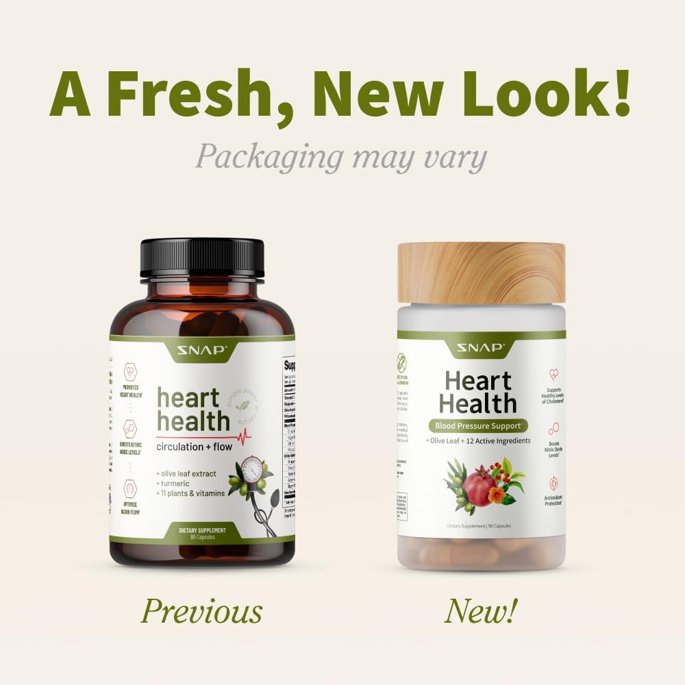 Snap Supplements Heart Health Support 90 Capsules