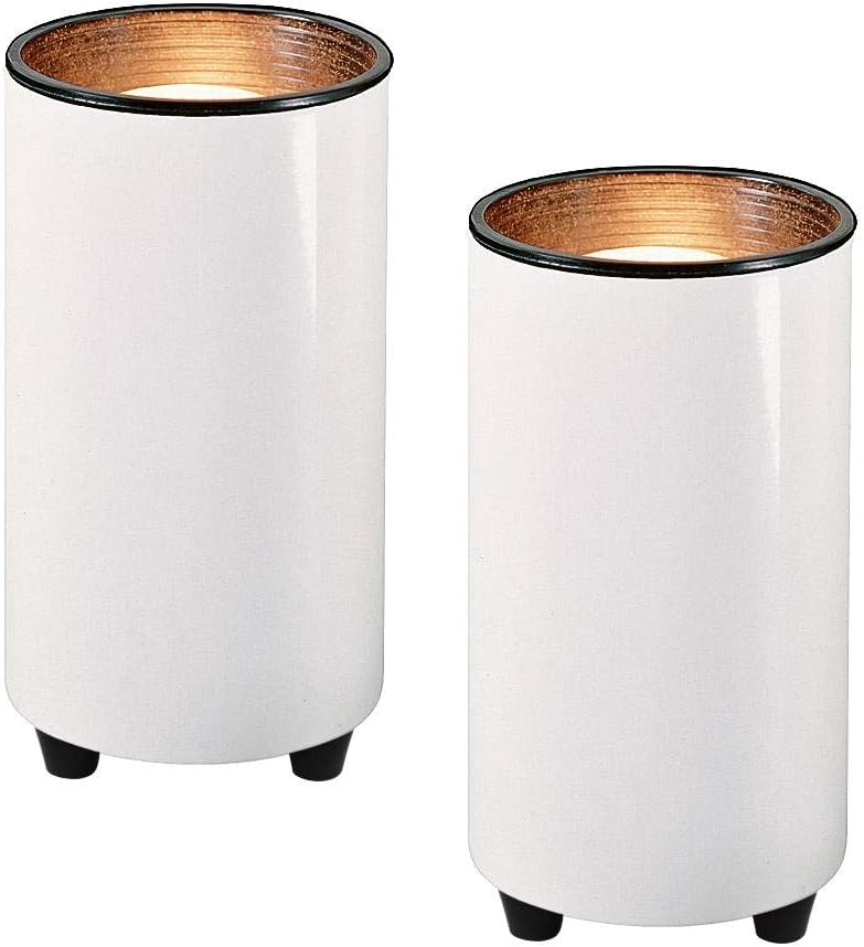 Pro Track Mini Spotlight Cans - Set of 2 White Plug-in