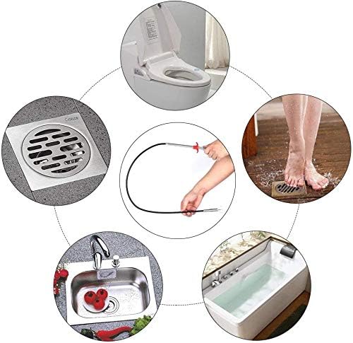 Domejo Drain Snake 79 Inch Flexible Clog Remover