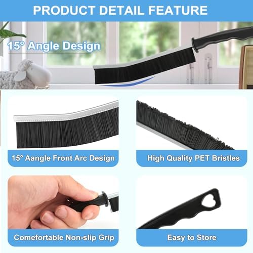 Dfacio 11Pcs Crevice Cleaning Brush Set for Kitchen Bathroom