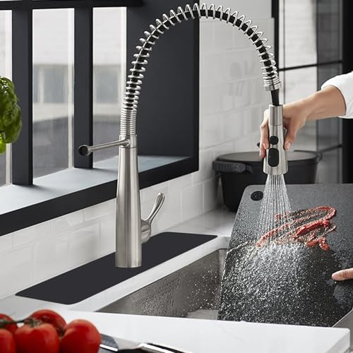 OIEKUN 2 Pcs DIY 3 Hole Sink Splash Guard