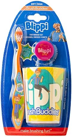 Brush Buddies Blippi Kids 3PC Toothbrush Kit