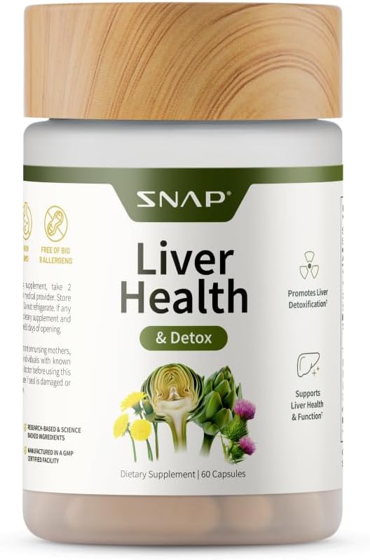 Snap Supplements Liver Detox Support 60 Capsules