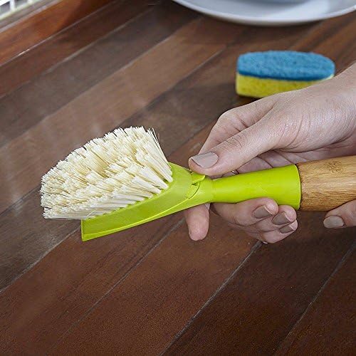 Full Circle Suds Up Soap Dispensing Dish Brush with Bamboo Handle