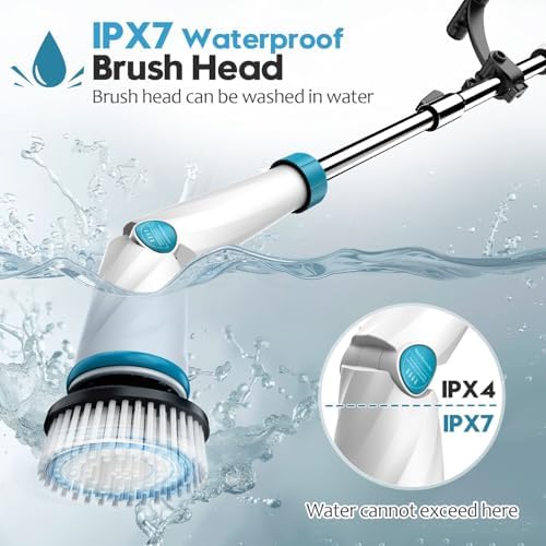 Fimilo 1500RPM Electric Spin Scrubber with 8 Brush Heads and 2 Batteries 1