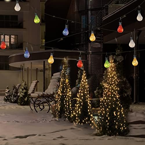 Pearlstar Solar Light Bulbs 6 Pack Outdoor Waterproof Hanging LED