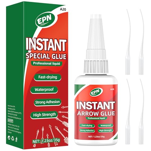 EPN Arrow Fletching Glue 35g Clear Bonding for Arrows