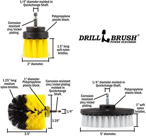 Drillbrush All-in-One Cleaning Kit for Bathrooms and More