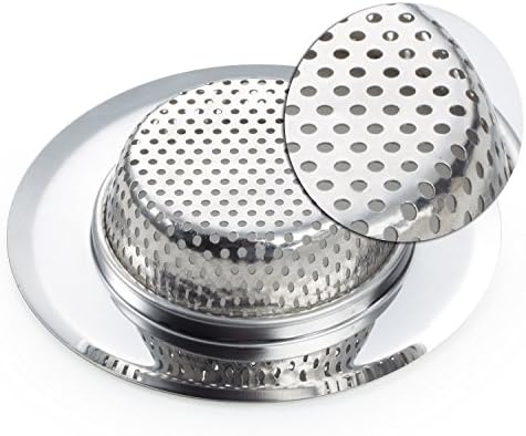 2PCS Stainless Steel Kitchen Sink Strainer 45 Diameter