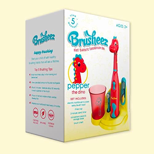 Brusheez Kids Electric Toothbrush Set - 2 Min Timer Safe Bristles