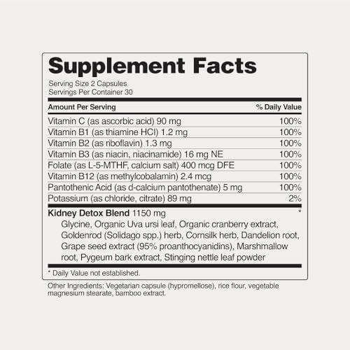 Snap Supplements Kidney Health Support 60 Capsules