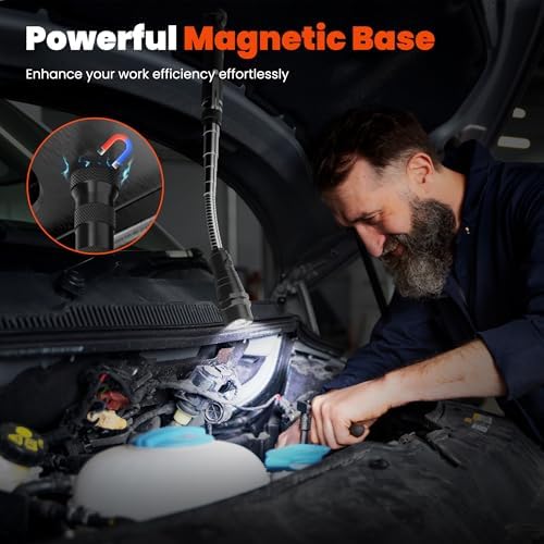 LED Magnetic Pickup Tool with Telescoping Handle and 360 Light
