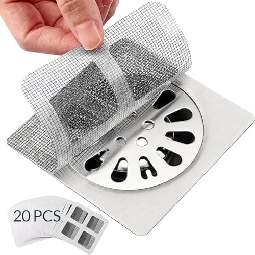 Duomilee 20 Pack Disposable Hair Catcher Stickers for Drains