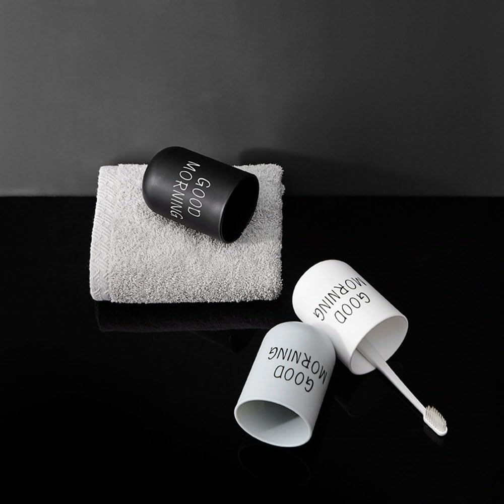 VUULDOO Minimalist Mouthwash Cup 300ml Black White