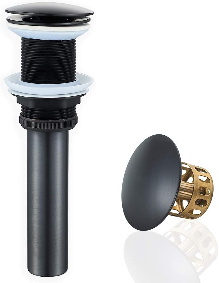 VOTON Matte Black Pop Up Drain Stopper