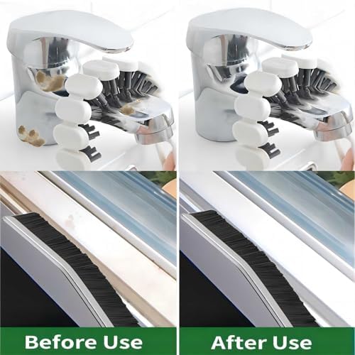 POPGIO 3 Pcs Crevice Flexible Cleaning Brush Set