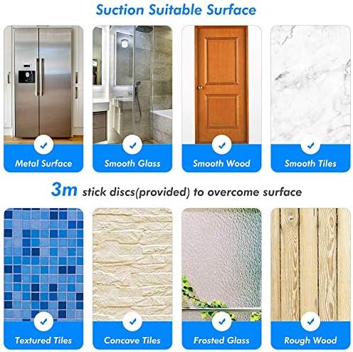 BOPai Double Suction Cup Hook for Shower Loofah Towel