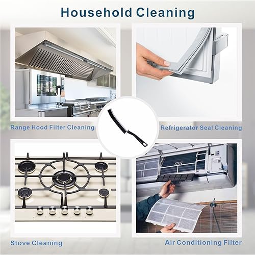 2pcs Hard Bristled Crevice Cleaning Brush for Kitchen Bathroom and Automotive Use