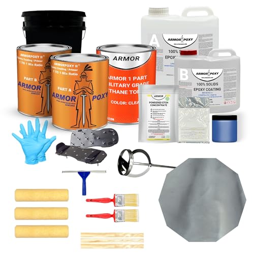 ArmorPoxy Metallic Epoxy Floor Kit 300 Sq Ft 1