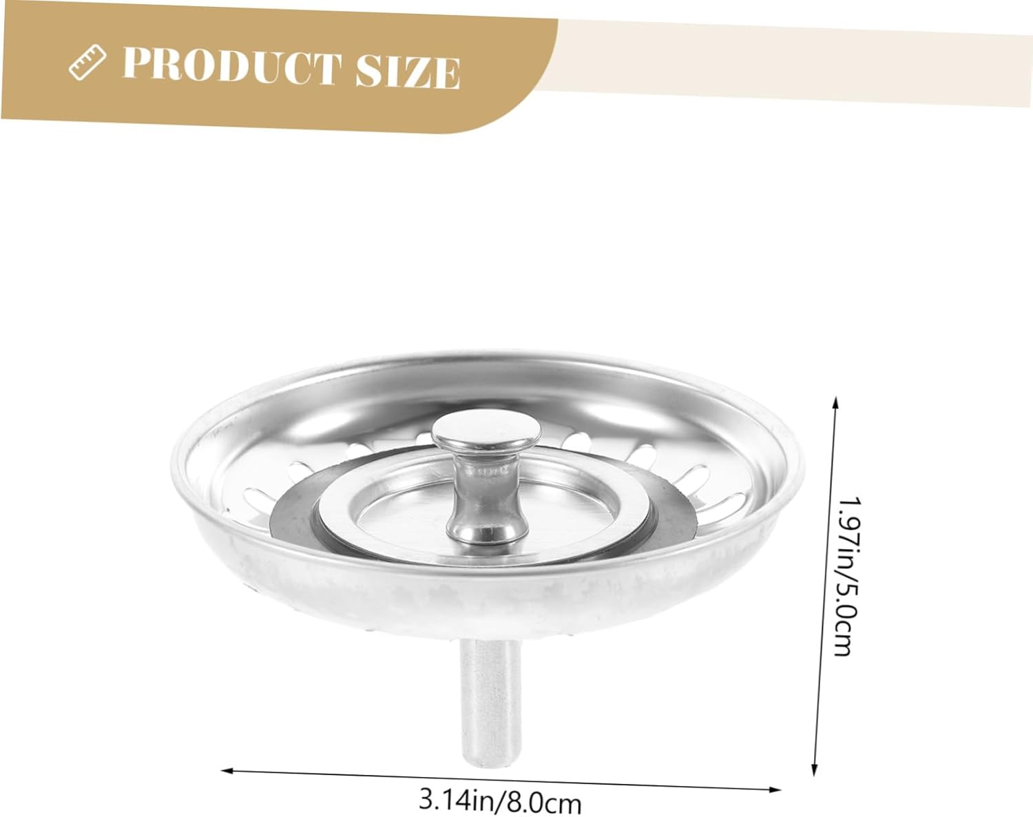 DIYEAH Leak-proof Drain Strainer for Kitchen Bath and Laundry