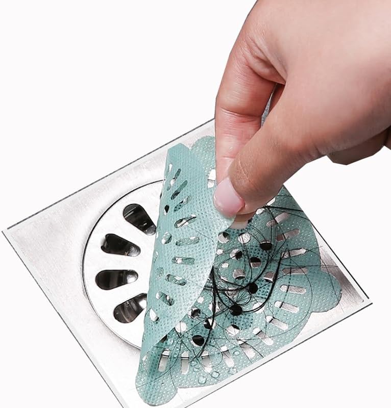 30 Pcs Disposable Hair Catcher for Bathroom Drain