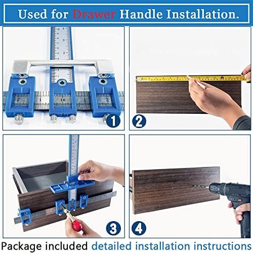 KingCharles Cabinet Handle Jig with Auto Center Punch 1