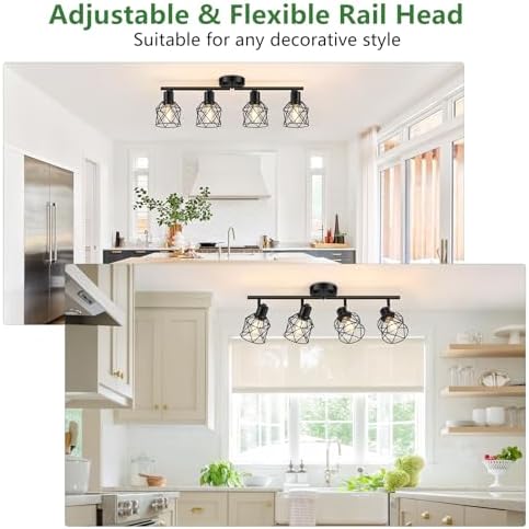 Baocuz 4-Lights Semi Flush Ceiling Light
