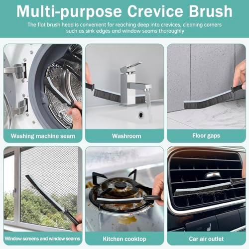 BANSTLE 5pcs Hard Bristled Crevice Cleaning Brush Tool