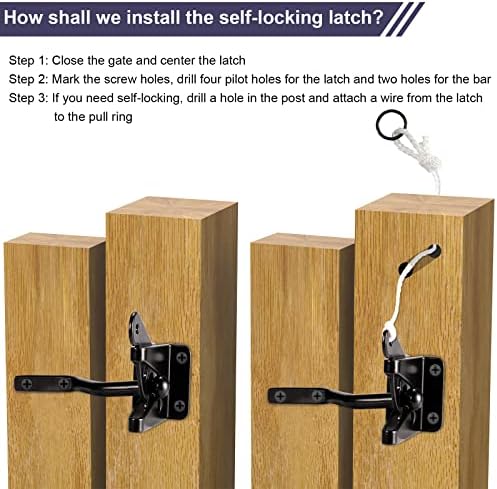 GoldOrcle Anti Sag Gate Kit Heavy Duty 1