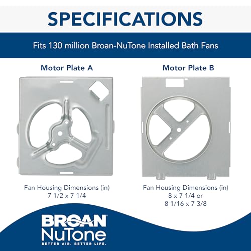 Broan-NuTone 70 CFM Exhaust Fan Motor Kit Replacement