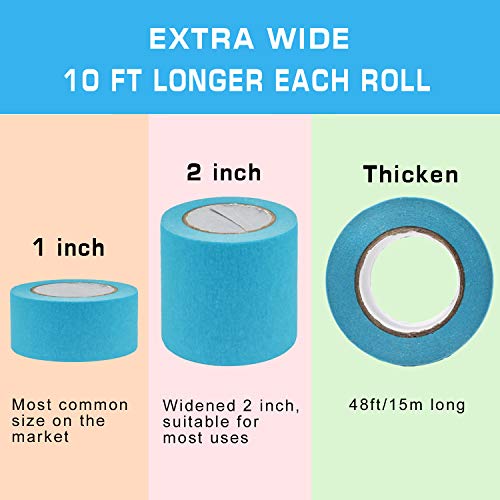 UQRUI Painters Tape 2 Inch Rainbow 7 Pack