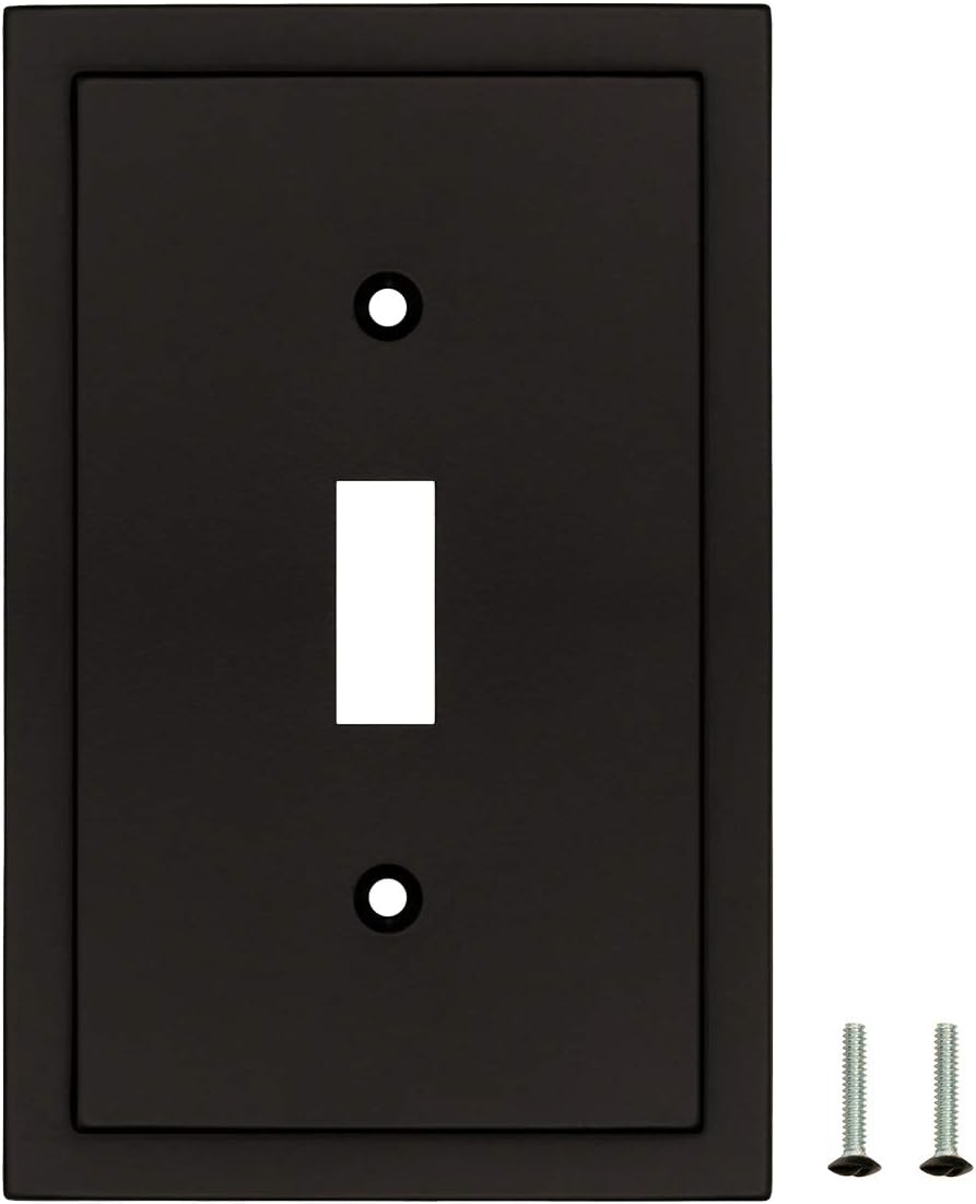 Henne Bery Modern Edge Decorative Wall Plate Matte Black 2PK