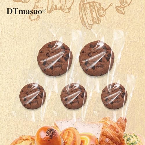 DTmasao 4x6 Inches 200 Pcs Clear Self-Sealing Cellophane Bags