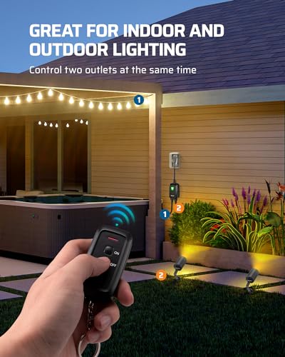 DEWENWILS Remote Outlet with 100 Ft Control Range