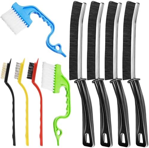 9 Pcs Hard Bristle Crevice Cleaning Brush Set